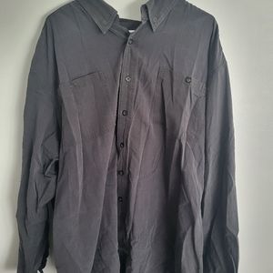 Harley-Davidson Button Down Shirt Men's Size 4XL Dark Gray Cotton